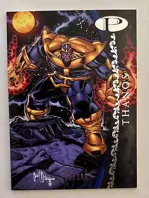 2012 Upper Deck Marvel Premier Base Card Silver 98/199 Thanos #47 0nr3 SP • $0.99