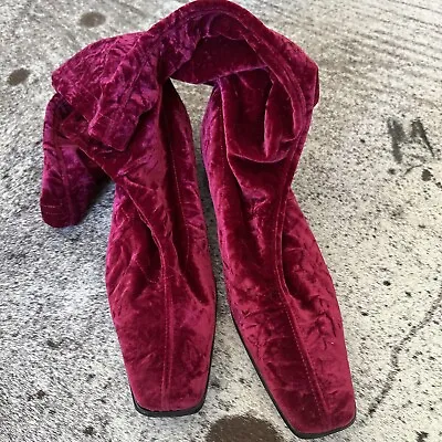 Velvet Boot 39 Italian Vera Gomma • $22.40