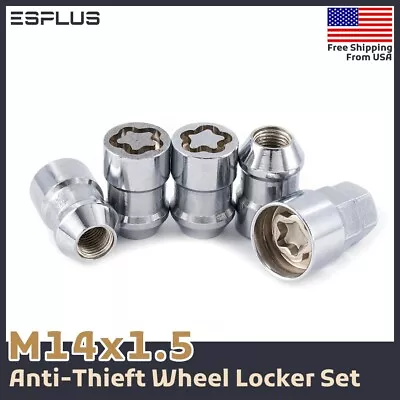 Chrome 14x1.5 Wheel Lock Set Lug Nut For Vintage C2500/3500 K2500/3500 Suburban • $19.95