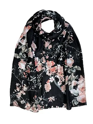 Floral Print Scarf Blossom Flower Super Soft  Premium Pretty Hijab Cover Up Wrap • £3.99
