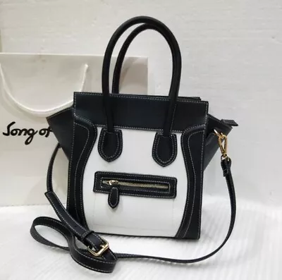 Brand New Nano Smile  Black And White Zipper Shoulder Bag Handbag • $69.95