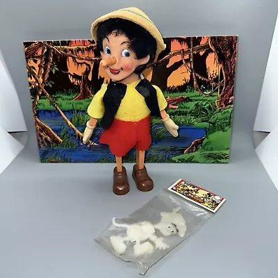 £29.50 • Buy Disney Mechanical Wind-up PINOCCHIO Carl Germany Works Monkey Tail Puppet Doll
