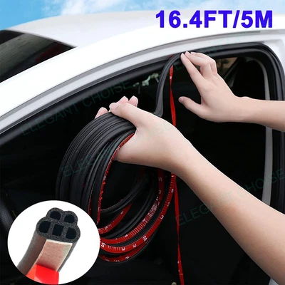 $8.99 • Buy 5M Car Door Trunk Seal Strip L Shape Weather Strip Edge Decoration Accessories