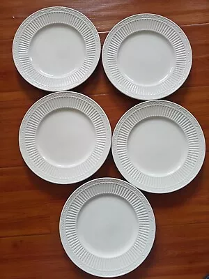 5x Mikasa Italian Countryside Salad Plates DD900 8-1/2  Stoneware White • $30