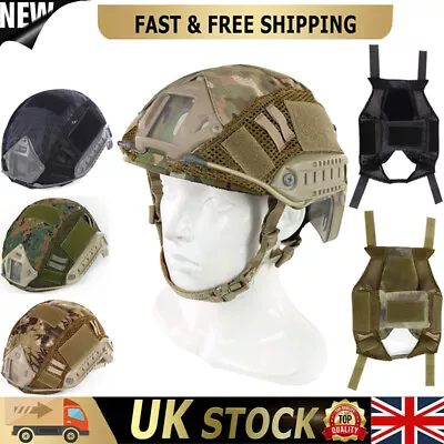 Tactical Fast Helmet Cover For Airsoft Paintball Protective Gear BJ PJ MH Helmet • £11.99