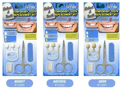 INSTANT SMILE TOOTH REPLACEMENT TEMP KIT Temporary Missing Tooth Fix 3 Color • $8.98