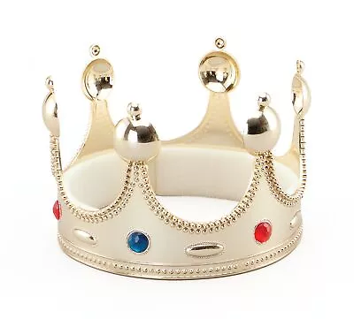 Bristol Novelty BA458 Superior Kings Crown For Fancy Dress Gold One Size • £4.56
