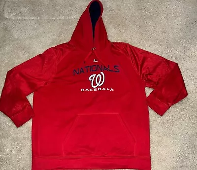 Washington Nationals Majestic Authentic  Hoodie Size 2XL • $18