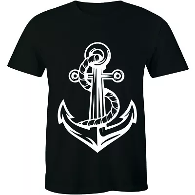 Boat Anchor Shirt Navy Fisherman Fishing Gift Merchant Marine Ships Mens T-shirt • $14.99