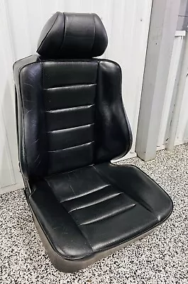 Mercedes W201 190e 2.3-16v Cosworth Front Driver Black Leather Seat Recaro Sport • $1295