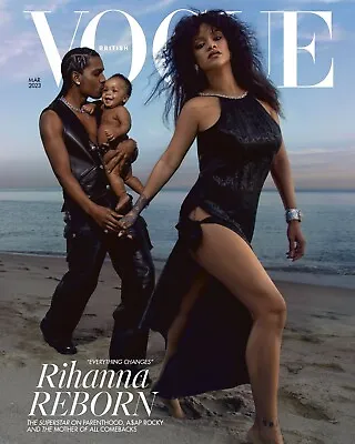 British Vogue Magazine (UK) March 2023 Rihanna Cover • $26.95