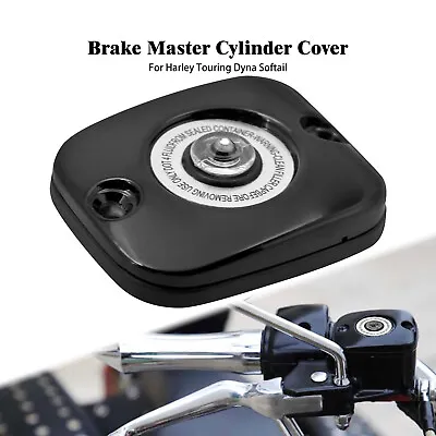 Front Brake Master Cylinder Black Cover Fits For Harley Touring Glide Dyna FXD • $21.99