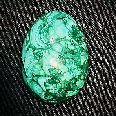 Amazing Green Malachite Egg With Beautiful Markings High Quality 124 Gms - MAL21 • $48