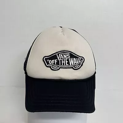 Vans Off The Wall Mens Trucker Hat Cap Embroidered Patch • £9.30