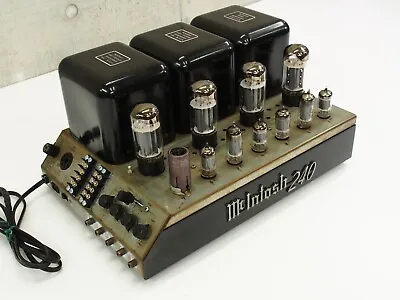 McIntosh MC240 Stereo Tube Power Amplifier Maintained Operation Confirmed • $3980