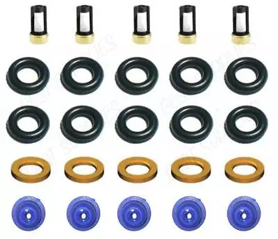 Fuel Injector Service Repair Kit O-Rings Filters Fits 94-97 Volvo 850 2.3L-L5 • $20.99