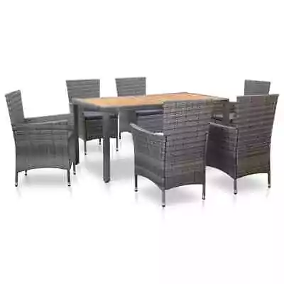 Outdoor Dining Set With Cushions Garden Patio Dinner Table With Chairs VidaXL • $459.99