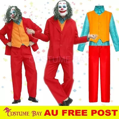 2019 Adult Deluxe The Joker Joaquin Phoenix Arthur Fleck Cosplay Costume Suit • $38.95