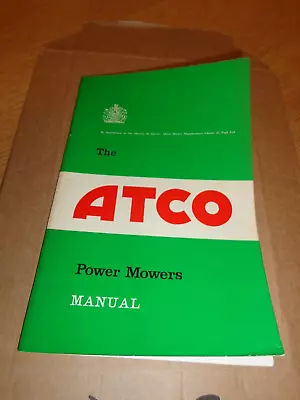 Atco Power Mower Lawn Mower Manual User's Hand-book Operator Instruction Book • £8