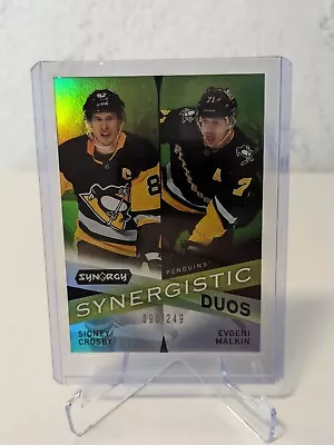 2022-23 Upper Deck Synergy Synergistic Duos Crosby/Malkin #SD-17 /249-Penguins • $8.99