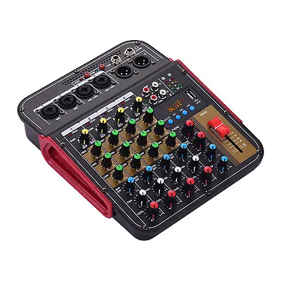 Digital 4-Channel Audio Mixer Mixing Console Built-in 48V Phantom Power M5D6 • $46.99