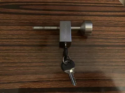 $9.95 • Buy Master Lock Trailer Hitch Lock Adjustable 3 Settings Used