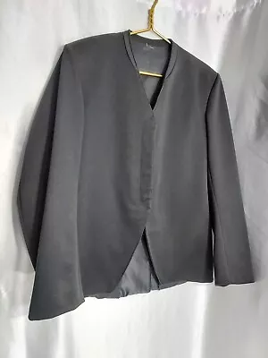 Handmade Amish Mennonite Plain Clothing Men Coat/jacket Black L/XL  C- 40 L 27.5 • $34.50