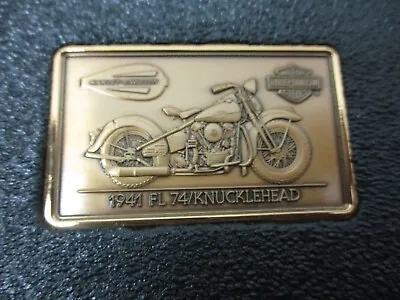 Genuine Harley-davidson Knucklehead 1941 Fl 74 Bronze Ingot With Certifacate • $24