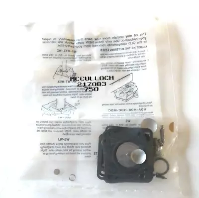 Vintage McCulloch 217083 -750 Carburetor  Repair Kit Go Kart Other • $19.99