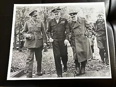 Original Photograph Dwight D. Eisenhower WW2 With Military Officers • $9.99