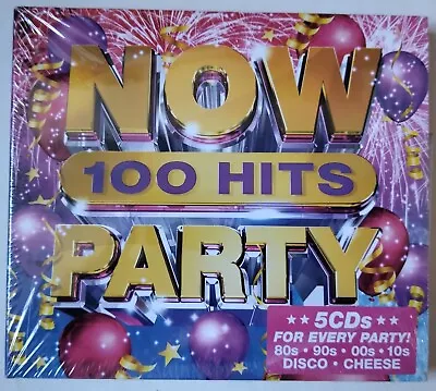 Now 100 Hits Party CD (5 Discs) New Sealed • £10.89