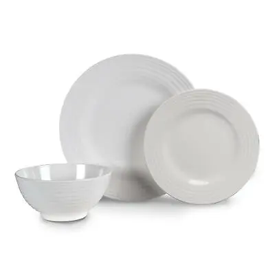 £23.71 • Buy Kampa Blanco Design 12 Piece Melamine Dinner Picnicware Set