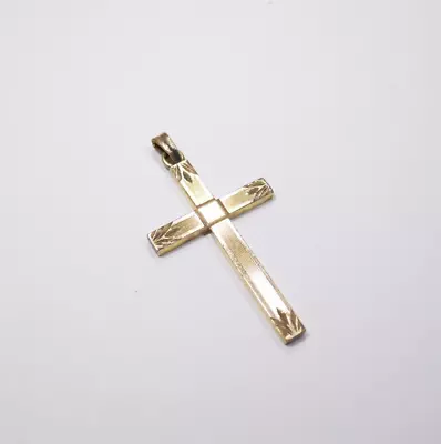Vintage Gf Gold Filled Cross Religious Pendant For A Necklace • $19.98