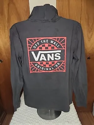 Vans Men's Long Sleeve Black Hoodie Size XL Skateboarding Pullover Casual Logo  • $11