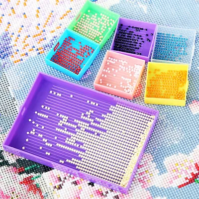 5D Diamond Painting Tools Box Diamond Accessories Tray Art Craft Pen Rhinestones • $11.29