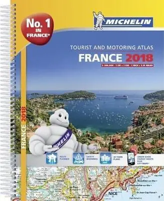 France 2018 -A4 Tourist & Motoring Atlas: Tourist & Motoring Atlas A4 Spiral (Mi • £6.60