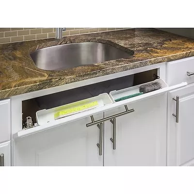 Slim 14  Kitchen Sink Cabinet Front Tip Tilt Out Tray Sponge Holder Replacement • $12.99