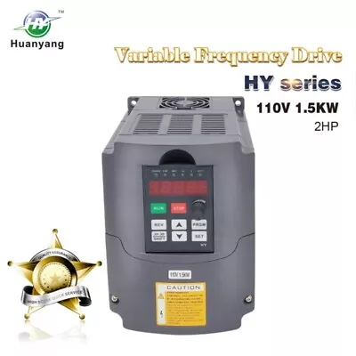 Huanyang VFD 110V 1.5kw 2HP Variable Frequency Drive Inverter Convert 1to3 Phase • $91.20