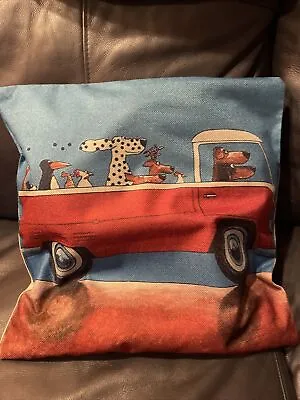VW Bus Pillow Cover With Animals- 16’ X 16’ • $20