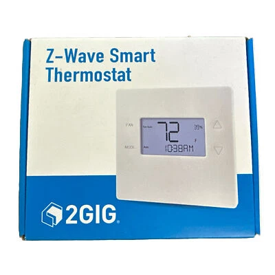 $43 • Buy 2GIG Programmable Smart Z-Wave Plus Thermostat STZ-1