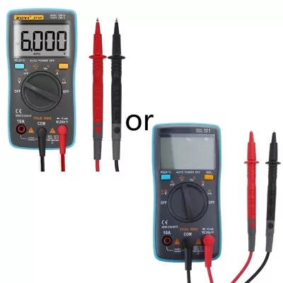 Digital Multimeter Voltage Tester True RMS Capacitor 6000 Counts Transistor Mete • £20.83