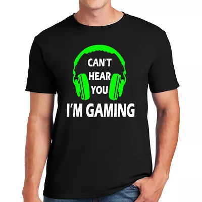 Can't Hear You I'm Gaming Headset Video Games Gamer Funny Mens Kids T Shirt Top • £13.99