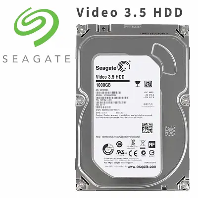 1 TB Seagate Video CCTV 3.5  HDD Hard Drive Disk ST1000VM002 SATA 5900RPM DVR • £22.90