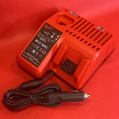 RARE Milwaukee Genuine 12v/24v Car/Van M12 & M18 Li-Ion Battery Charger M12-18AC • £29.99