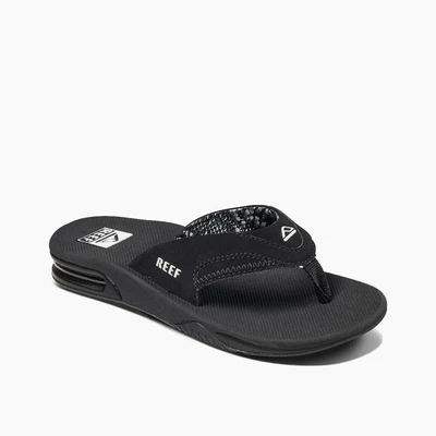 £54.99 • Buy Reef Womens Fanning Flip Flops.new Black Arch Support Hard Sole Sandals Shoe S23