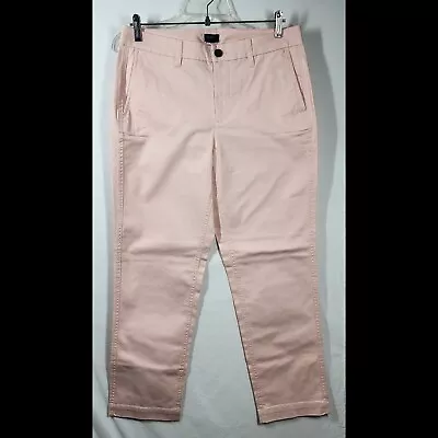 J. Crew Factory Womens Chino Pants Light Pink AD156 Size 8 NWT • $29.97