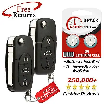 2 For HLO1J0959753F Volkswagen Jetta Keyless Entry Remote Car Flip Key Fob • $22.45