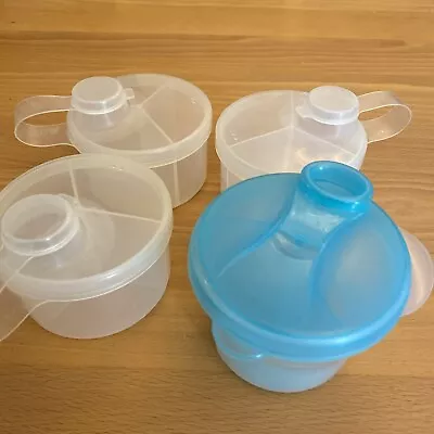 Avent 3 Doses Storage Milk Baby Powder Dispensers X 4 • £3.99