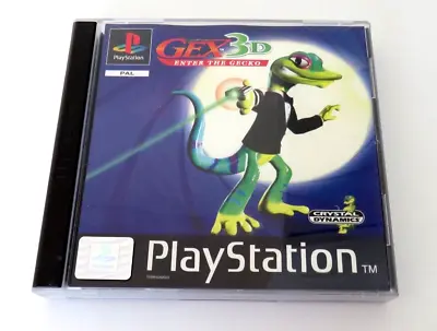 Gex 3D Enter The Gecko | PS1 PlayStation | RARE BLACK LABEL  COMPLETE • £39.95