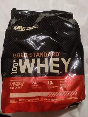 Optimum Nutrition Gold Standard 100% Whey Delicious Strawberry 10 Lbs 07/24 • $99.99